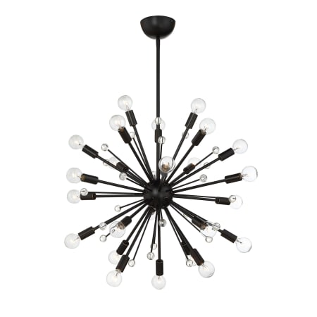Savoy House Galea 24 Light 22" Wide Abstract Sputnik Chandelier Classic Bronze