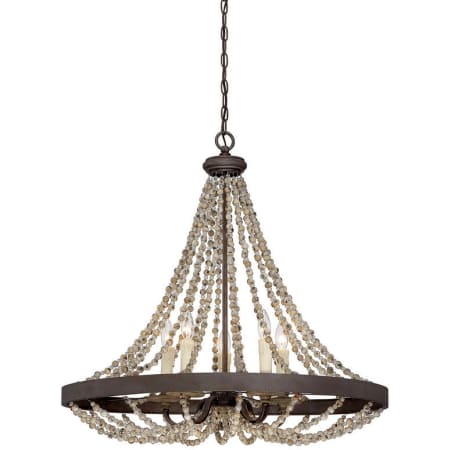 Savoy House Mallory 5 Light 30" Wide 1 Tier Chandelier Fossil Stone