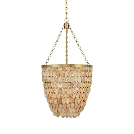 Savoy House Catalan 4 Light 16" Wide Chandelier Warm Brass