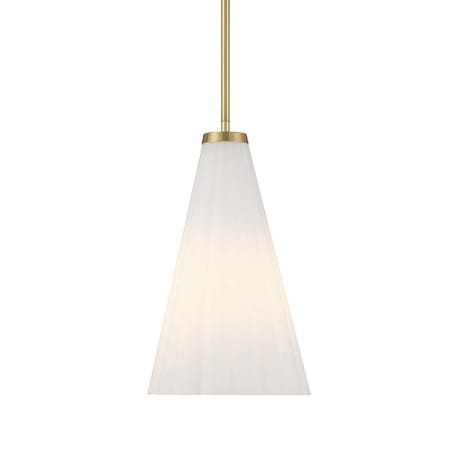 Savoy House Bristol 9" Wide Mini Pendant Warm Brass