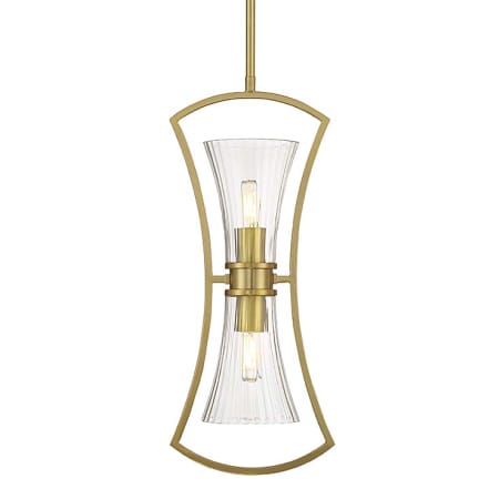 Savoy House Bennington 2 Light 9" Wide Multi Light Pendant Warm Brass