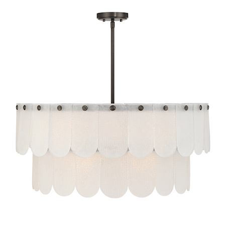 Savoy House Ashton 10 Light 30" Wide Pendant Mediterranean Bronze