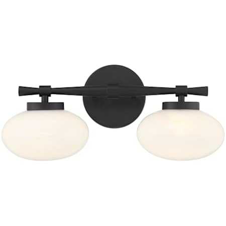 Savoy House Barrow 2 Light 17" Wide Vanity Light Matte Black