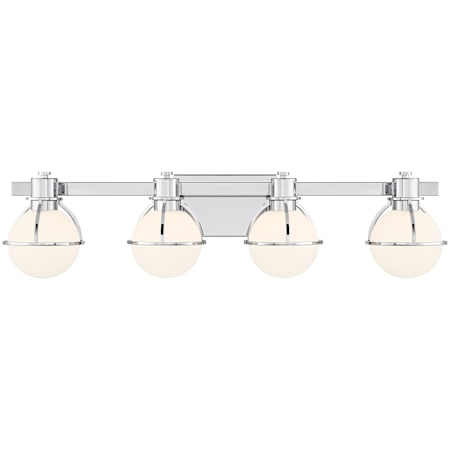 Savoy House Pierce 4 Light 32" Wide Vanity Light Chrome