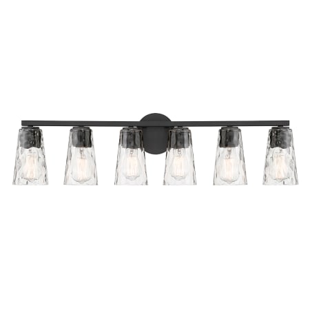 Savoy House Gordon 6 Light 34" Wide Vanity Light Matte Black