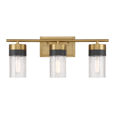 Savoy House Brickell 3 Light 22" Wide Vanity Light Warm Brass