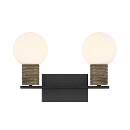 Savoy House Jarrell 2 Light 15" Wide Vanity Light Matte Black