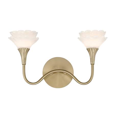 Savoy House Florena 2 Light 16" Wide Vanity Light Noble Brass