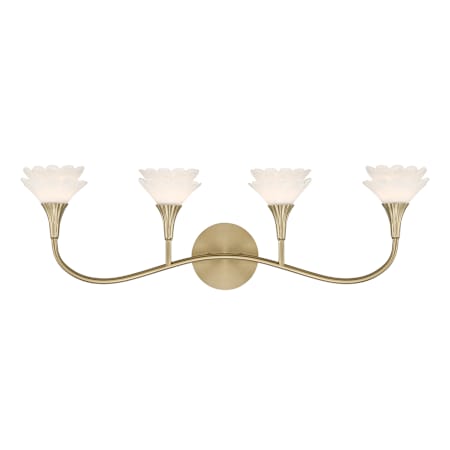Savoy House Florena 4 Light 31" Wide Vanity Light Noble Brass