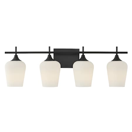 Savoy House Octave 4 Light 29" Wide Vanity Light Matte Black