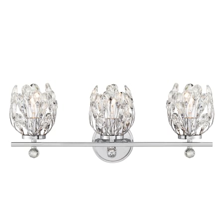 Savoy House Moreno 3 Light 24" Wide Vanity Light Chrome