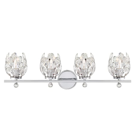 Savoy House Moreno 4 Light 31" Wide Vanity Light Chrome