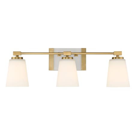 Savoy House Darby 3 Light 26" Wide Vanity Light Warm Brass