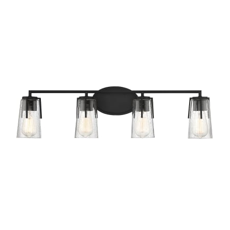 Savoy House Sacremento 4 Light 32" Wide Bathroom Vanity Light Black