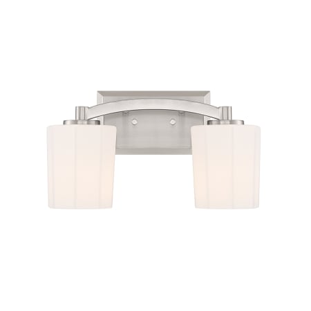Savoy House Whitney 2 Light 14" Wide Vanity Light Satin Nickel