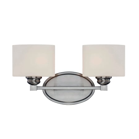 Savoy House Kane 2 Light Bathroom Vanity Light Satin Nickel