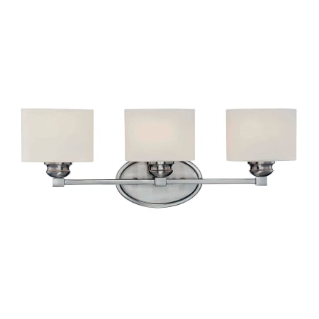 Savoy House Kane 3 Light Bathroom Vanity Light Satin Nickel