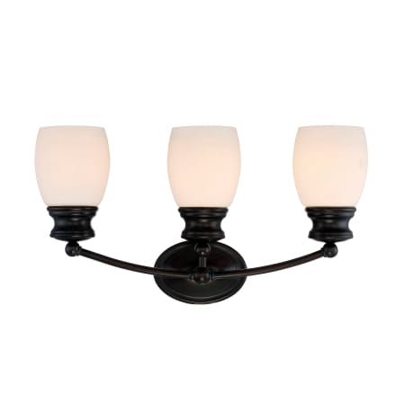 Savoy House Elise 3 Light Bathroom Vanity Light English Bronze