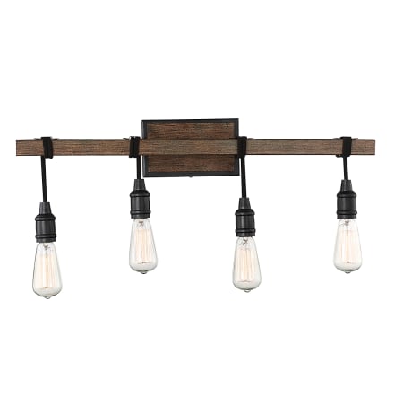 Savoy House Burgess 4 Light 28" Wide Bathroom Vanity Light Durango