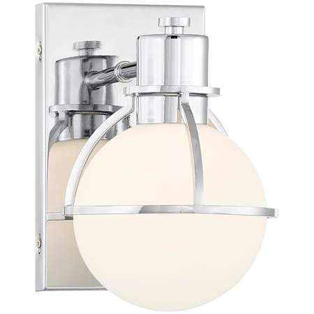 Savoy House Pierce 9" Tall Bathroom Sconce Chrome