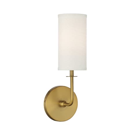 Savoy House Powell 15" Tall Wall Sconce Warm Brass
