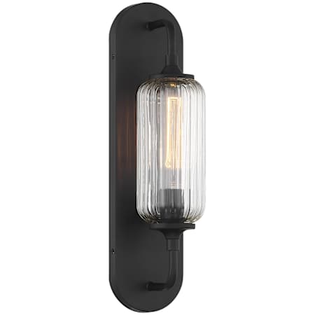 Savoy House Holton 18" Tall Bathroom Sconce Matte Black