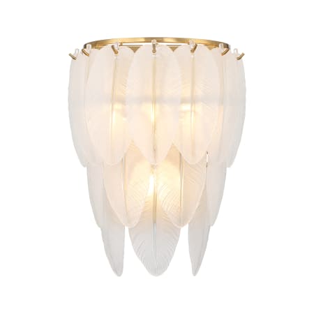 Savoy House Boa 3 Light 14" Tall Bathroom Sconce Warm Brass