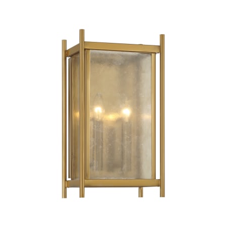 Savoy House Jacobs 2 Light 16" Tall Wall Sconce Warm Brass