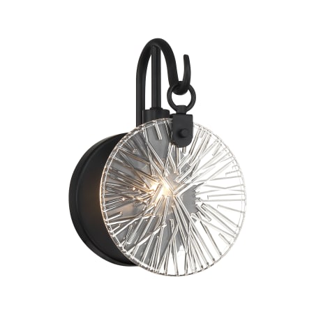 Savoy House Addison 6" Wide Bathroom Sconce Matte Black