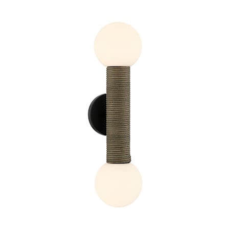 Savoy House Jarrell 2 Light 20" Tall Wall Sconce Matte Black