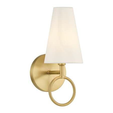 Savoy House Wilkes 12" Tall Wall Sconce Warm Brass