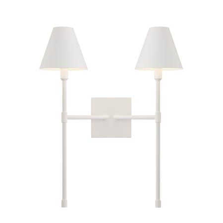 Savoy House Jefferson 2 Light 20" Tall Wall Sconce Bisque White