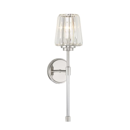 Savoy House Garnet 21" Tall Wall Sconce Polished Nickel
