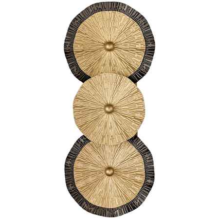 Savoy House Lincoln 17" Tall Bathroom Sconce Distressed Gold / Bronze