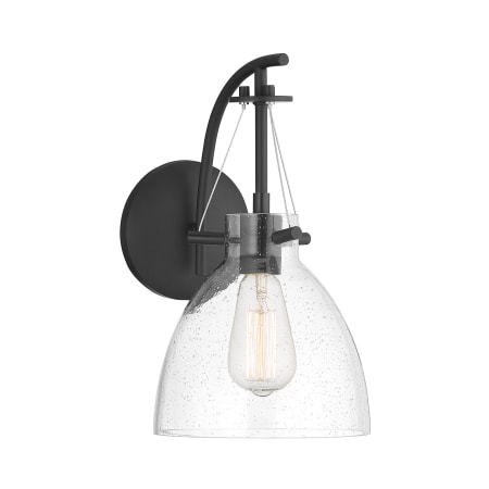 Savoy House Foster 14" Tall Wall Sconce Matte Black