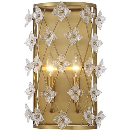 Savoy House Bailey 16" Tall Bathroom Sconce Warm Brass