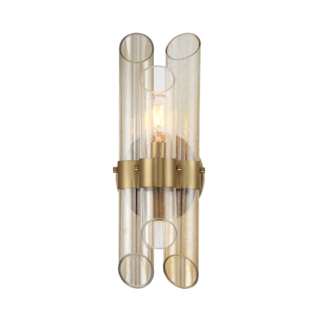 Savoy House Biltmore 15" Tall Wall Sconce Warm Brass