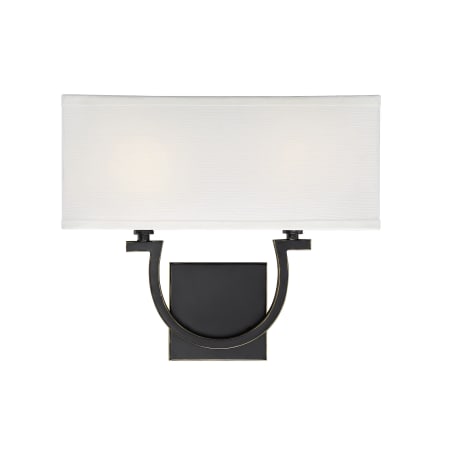 Savoy House Rhodes 2 Light 12" Tall Wall Sconce Classic Bronze