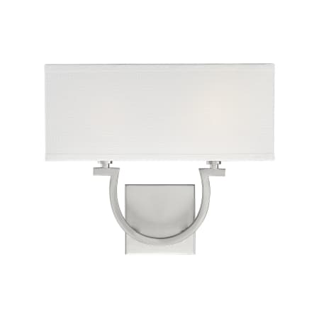 Savoy House Rhodes 2 Light 12" Tall Wall Sconce Satin Nickel