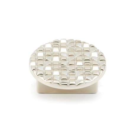 Schaub and Company Mosaic 2" Designer Large Round Textured 3D Surface Luxury Cabinet Knob - Made in Italy Satin Nickel