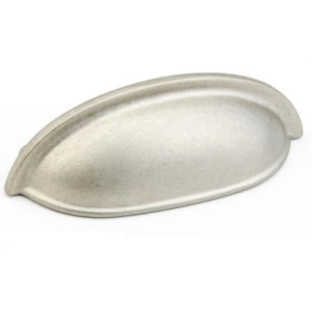 Schaub and Company Traditional Designs 3" Center to Center Solid Brass Luxury 3-3/4" Cabinet Cup Handle Pull Distressed Nickel