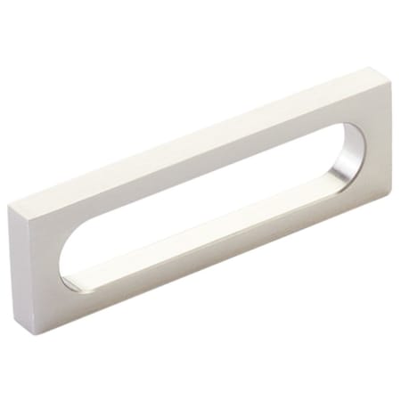 Schaub and Company Cafe Modern 3-1/2" Center to Center Rectangular Pill Cabinet Handle / Drawer Pull - Solid Brass Brushed Nickel