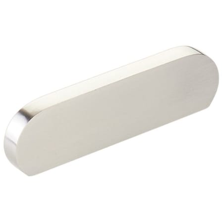 Schaub and Company Cafe Modern 3" Center to Center Oval Pill Cabinet Pull / Drawer Pull - Solid Brass Brushed Nickel