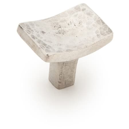 Schaub and Company Martello 4-7/8" Rustic Rectangular Britannium Pewter Cabinet Knob - Made in Italy Natural