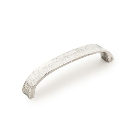 Schaub and Company Martello 6-5/16" Rustic Hand Hammered Arch Britannium Pewter Cabinet Handle - Made in Italy Natural