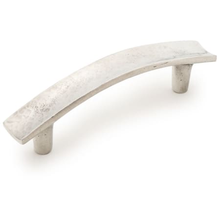 Schaub and Company Martello 5-1/16" (128mm) Center to Center Rustic Hand Hammered Bar Style Cabinet Handle Pull - Made in Italy Natural