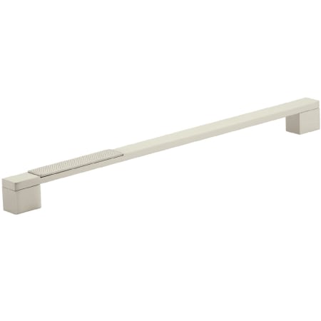 Schaub and Company Urbano 12" Center to Center Urban Modern Split Texture Diamond Knurled Large Oversized Cabinet Handle / Drawer Pull Brushed Nickel