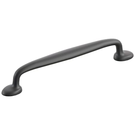 Schaub and Company Avenue 6 Inch Center to Center Luxury Farmhouse Solid Brass Cabinet Handle / Drawer Pull Matte Black