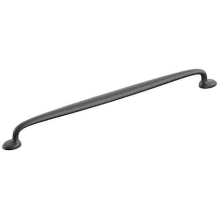 Schaub and Company Avenue 12 Inch Center to Center Luxury Farmhouse Solid Brass Large Cabinet Handle / Drawer Pull Matte Black