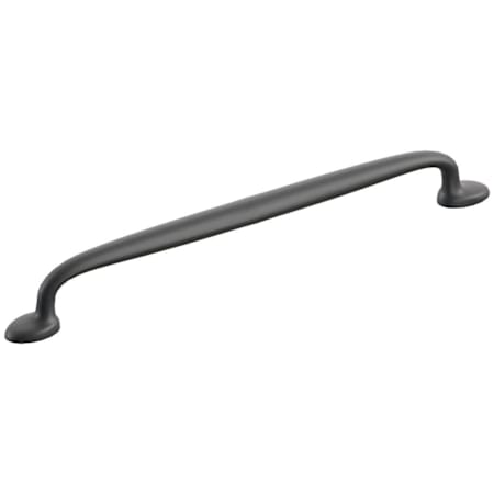 Schaub and Company Avenue 12 Inch Center to Center Solid Brass Luxury Farmhouse Appliance Handle / Pull Matte Black